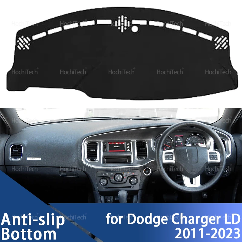 Dash Board Mat for Dodge Charger LD 7th Generation 2011-2023 Car Dashboard Cover Avoid Light Pad Instrument Panel Mat Carpets