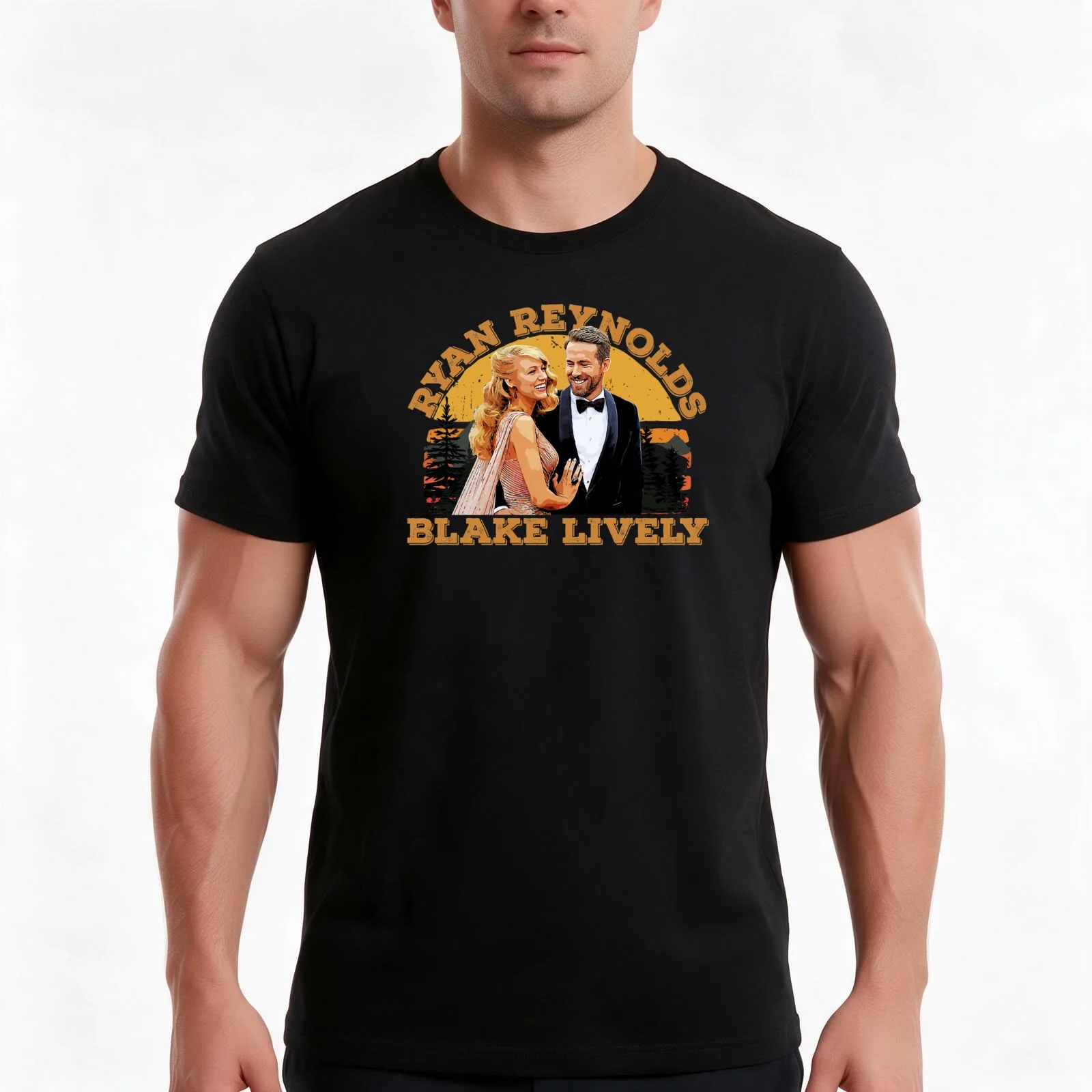 Blake Lively lovely couple T-Shirt, Summer Casual Cotton Tee, Oversized Streetwear Tops, Vintage Graphic Print, Unisex Men Women