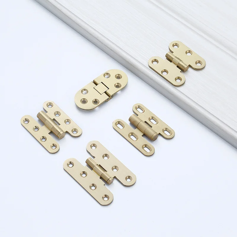 2pcs Bronze butterfly-shaped bronze hinge box small bronze hinge imitation antique H-shaped hinge door for bookcase connection