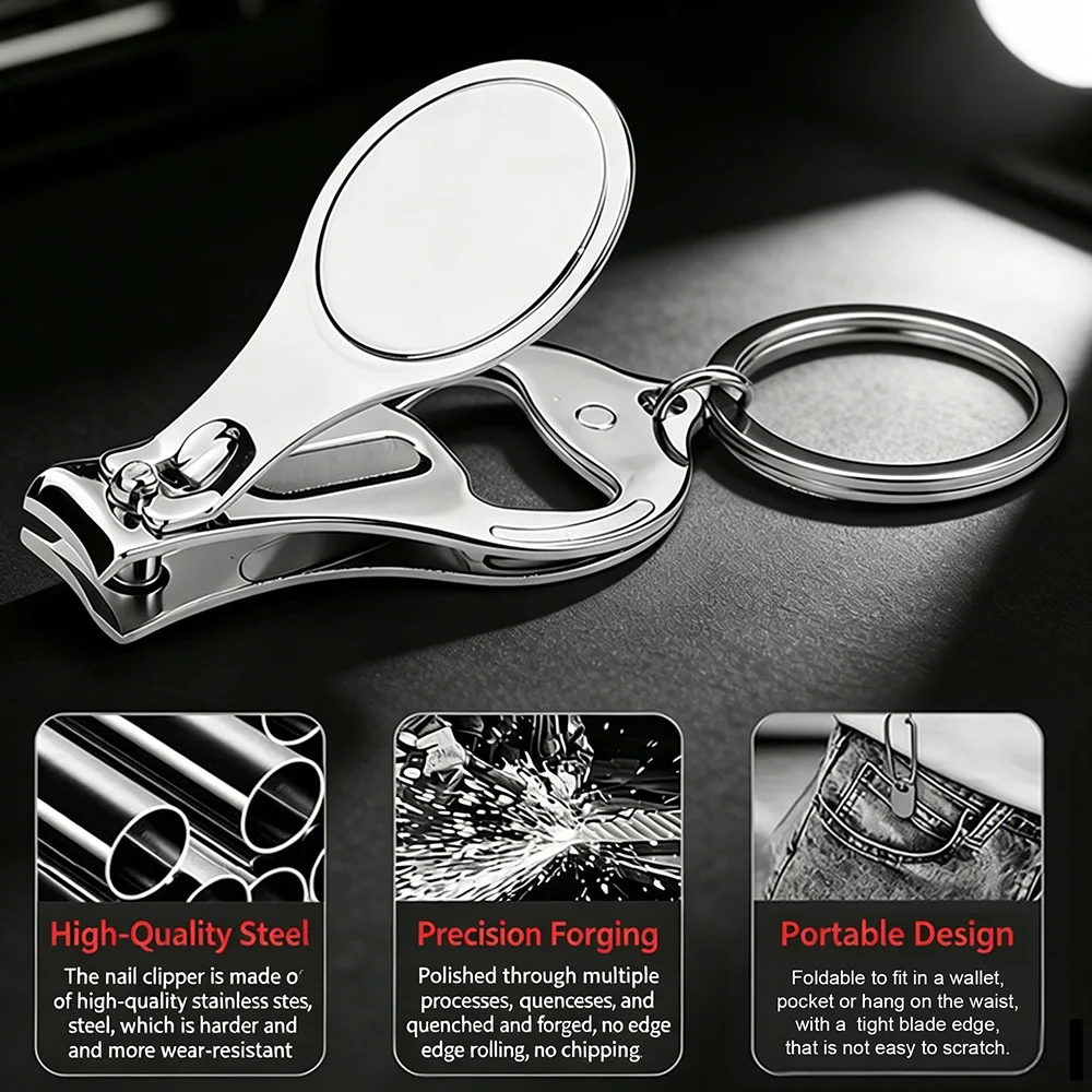 10pcs FREE Engraved Logo Nail Clipper Keychain Multifunctional Bottle Opener Promotion Advertising Gifts Wedding Souvenir Gift