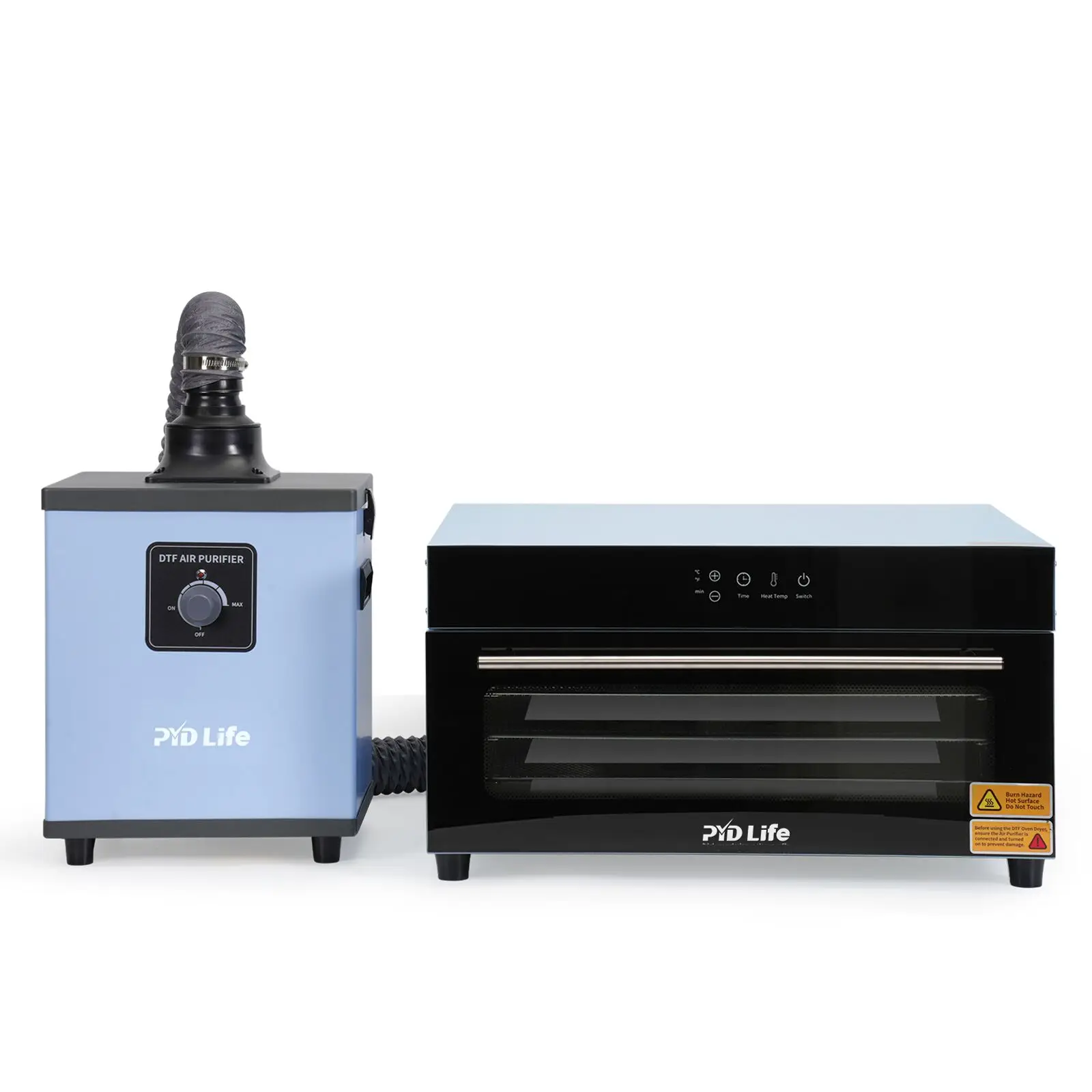 PYD Life 3 Layer Dtf Powder Heating Curing Dryer Heat Transfer Pet Film Smokeless DTF Oven A3 A4 DTF Oven with Air Purifier
