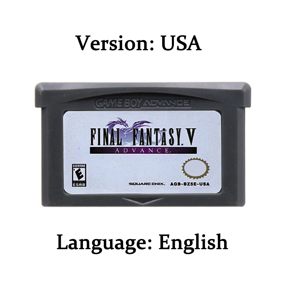 GBA Game Cartridge 32 Bit Video Game Console Card Final Fantasy Series Dawn of Souls Tactics Fivefold Pack for GBA/SP/DS