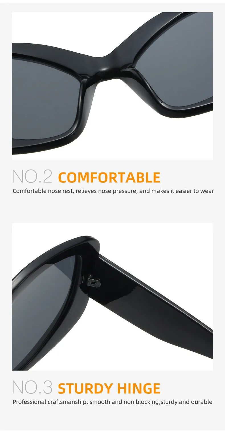 Vintage UV400 Unregelmäßige Schutzbrille Sport Sonnenbrille Y2K Shades Übergroße Sonnenbrille Wrap Around für Damen und Herren mit Metallscharnier – Detail 12