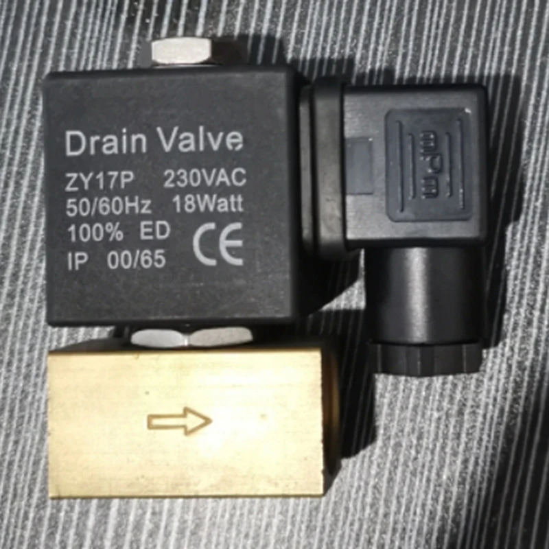 ABGR-High Pressure Solenoid Valve 2 Way 1/2 BSP DC AC220V Normal Close JT22-02 Direct Acting Brass Valve