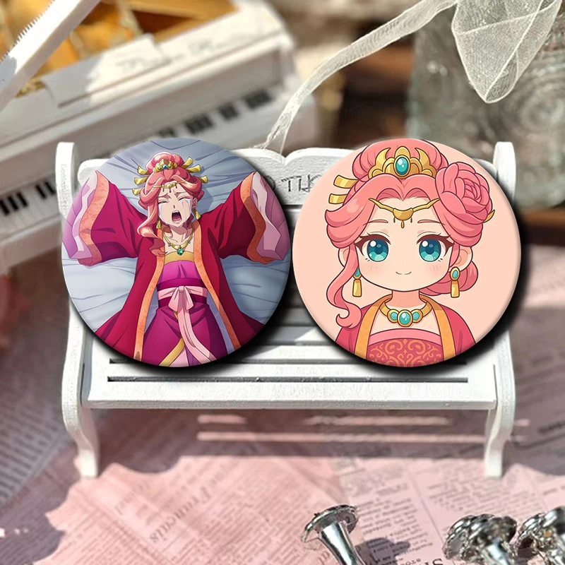 Cartoon Character Gyokuyō Button Pin Tinplate Badge Gyokuyō Anime Brooch Creative Badge for Backpack Clothes Decoration Gift