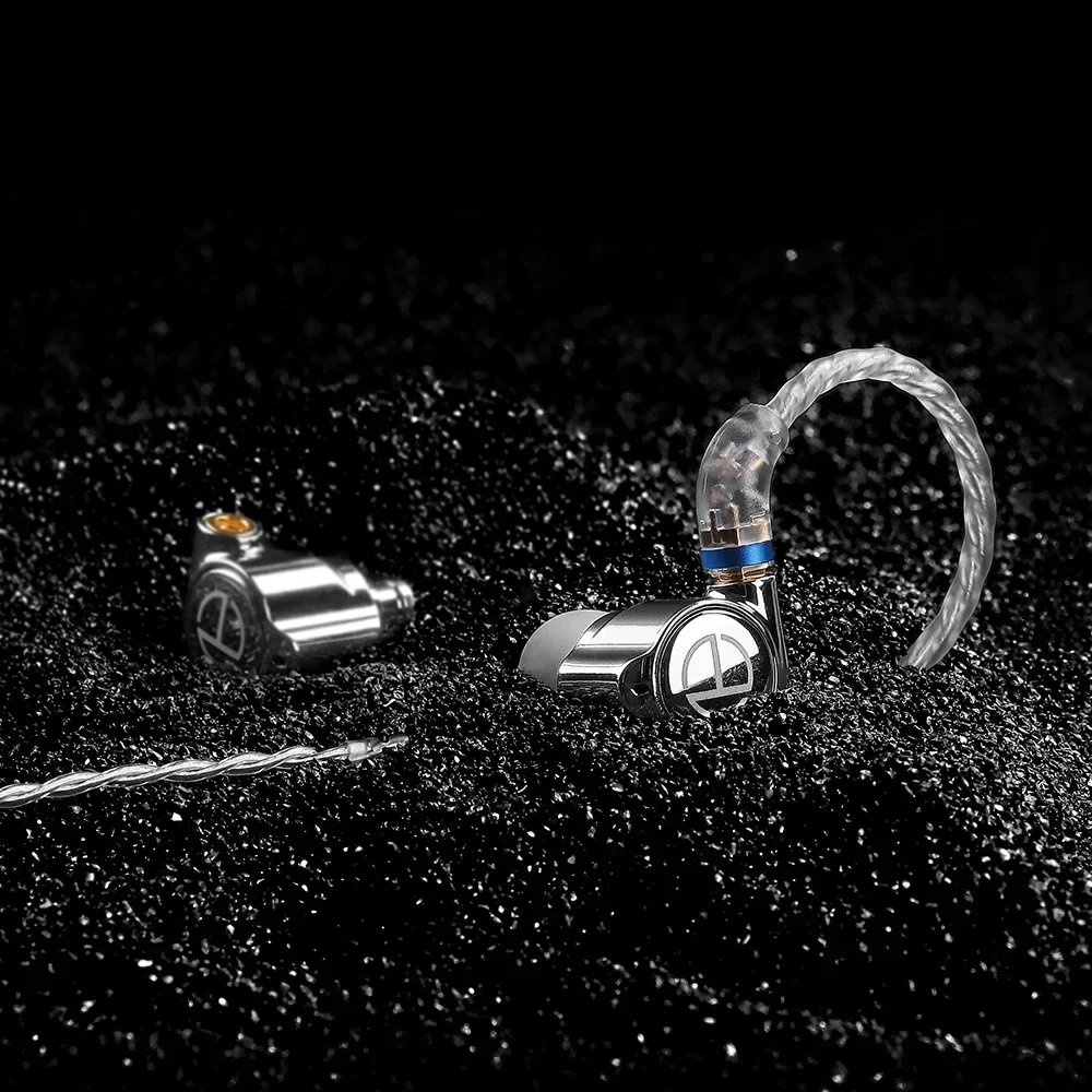 TRN TA1 Knowles BA DD Drive In Ear سماعة HIFI سماعة أذن معدنية مع كابل MMCX مطلي بالفضة لـ ST5 MT3 EMA TN