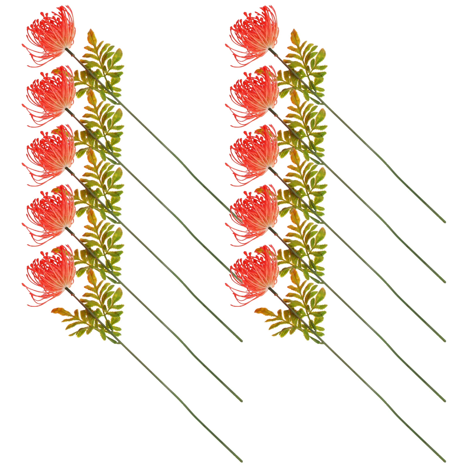 

10pcs Artificial Red Spider Lily Picks Faux Flower Stems For Wedding Party Home Decor Simulation Flower Arrangement Bouquets Diy