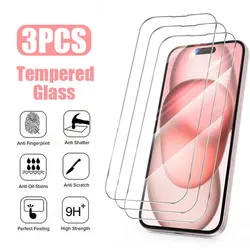 3PCS Screen Saver Sensitive Front Film for IPhone 15 13 14 12 11 Pro Max Screen Protector for IPhone 7 8 Plus SE 20 X XR Xs Max