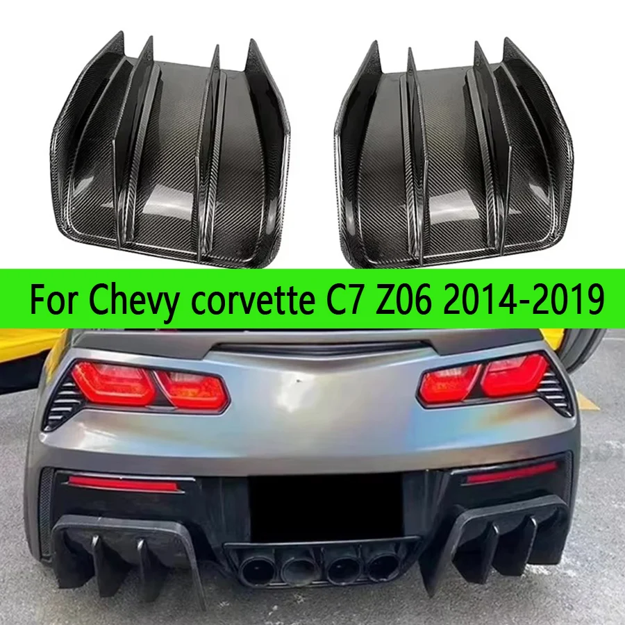 

Для Chevy corvette C7 Z06 2014-2019 задняя губа из углеродного волокна, автомобильный задний бампер, диффузор, задние сплиттеры, спойлер, задняя губа, автозапчасти