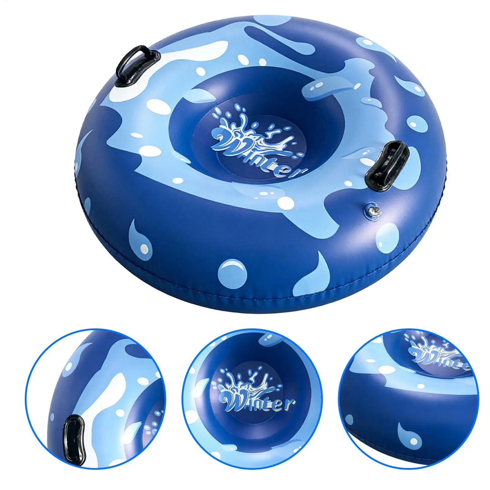 

Snow Sled For Kids Interactive Foldable Winter Toys Inflatable Snow Sled For Adults For Daughter Family Friends Youth Teens Men