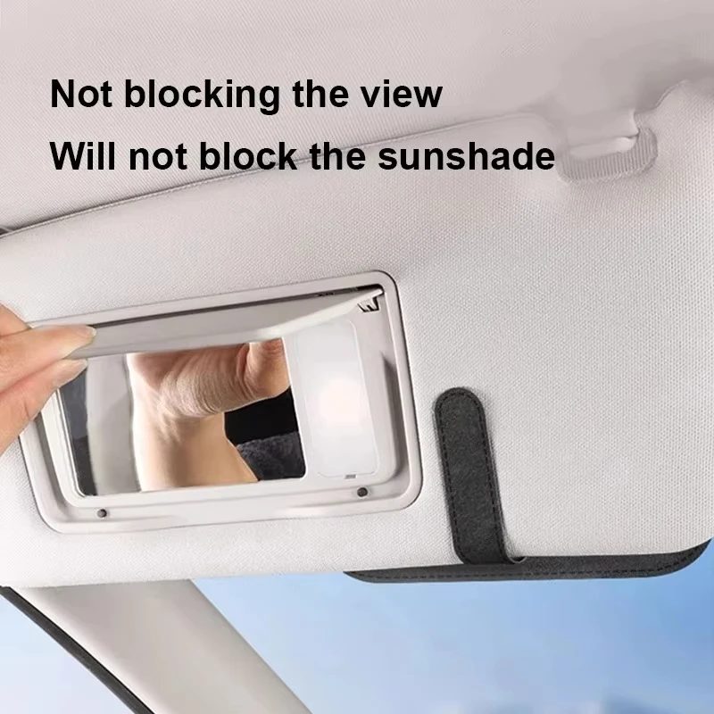Car Glasses Case Premium Suede/Leatherette Auto Sun Visor Glasses Holder Sunglasses Protective Case for Car Accessories