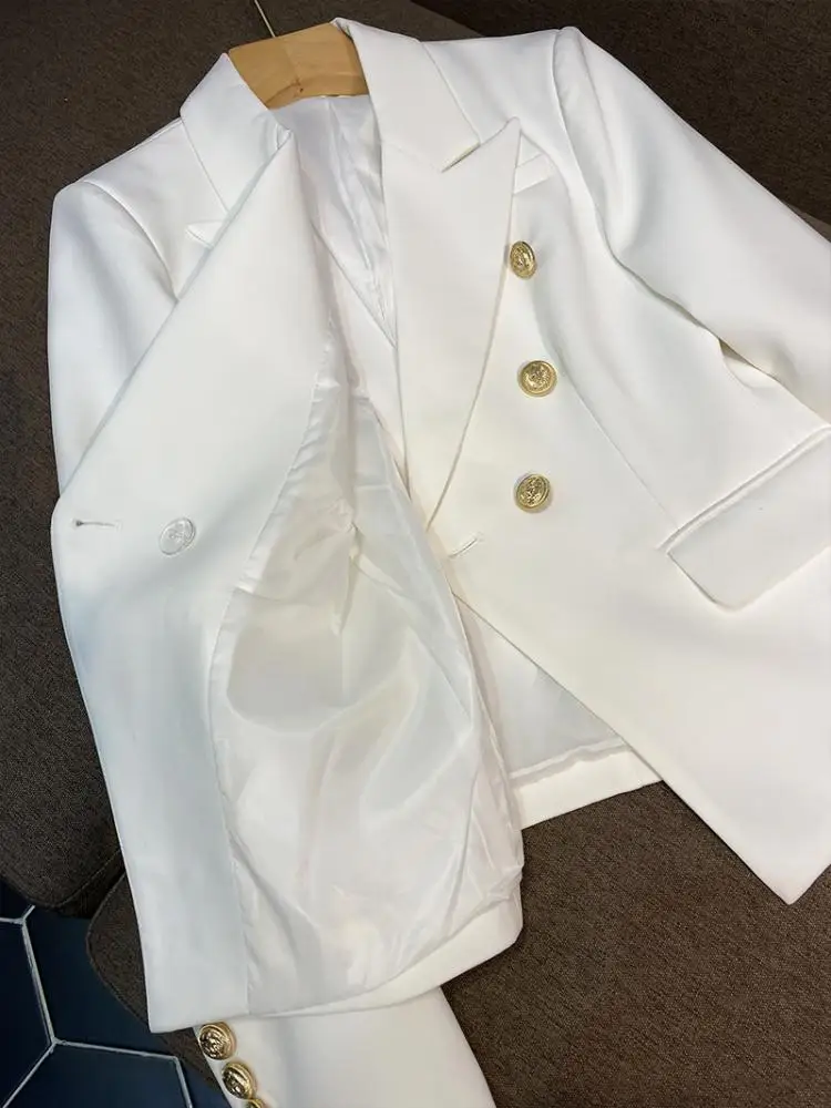 Ele Sweet Sle Women's Suit Jaet High Quali Commute Faion Slim Fit Long Sve Button ket Design A6794