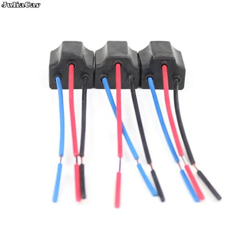 New H4 Three Holes Ceramic Wire Wiring Car Head Light Bulb Lamp Harness Socket Plug Hot Sale Auto H4 Connector Plug Car Products