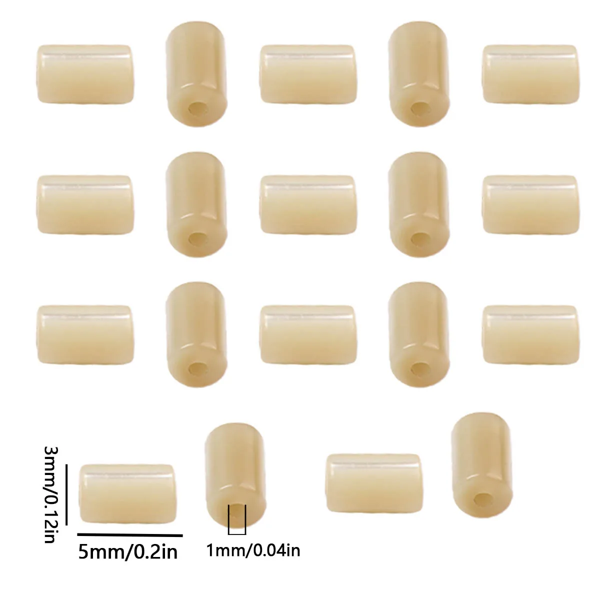 3x5mm 36Pcs Champagne Yellow Mother of Pearl Natural Shell Beads Suitable for Jewelry Making DIY Bracelets Necklace Accessories