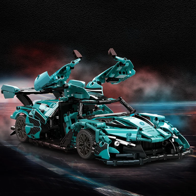 

Intensa Emozione Super Sports car Building block Apollo IE model ornament Originality Puzzle assembly Toy Boy's Gift