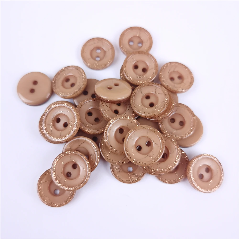30 Botones de Resina de 12.5mm con 2 Agujeros, Diseño de Flor Redonda para Scrapbooking y Costura, Decoración