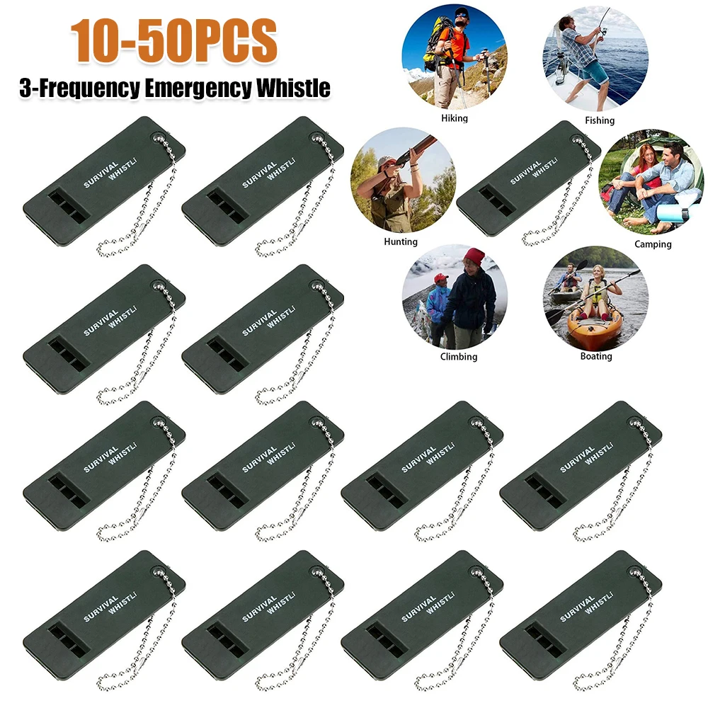 3-تردد صافرة المحمولة صفارة إنقاذ عالية ديسيبل الإنقاذ إشارة الإسعافات الأولية أداة للمشي التخييم تسلق الجبال #2