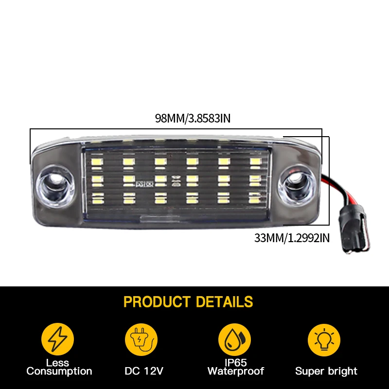 LED License Plate Lights FOR Hyundai Kona Hatchback Sonata VI Sedan Tucson SUV I40 CW Station Wagon FOR Kia Sportage 925103F000
