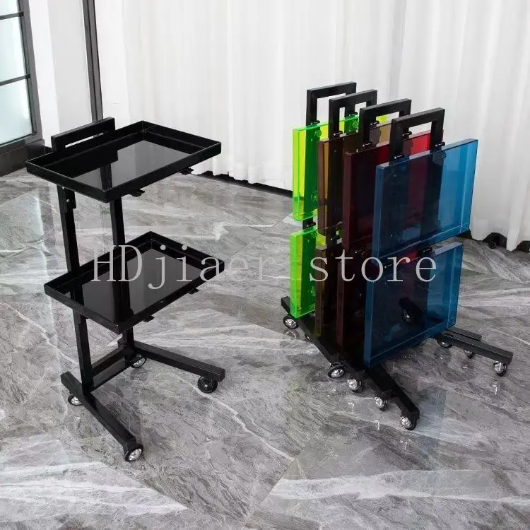 

Stainless steel beauty salon bar car hair salon tools haircut hair folding special perm and dyeing car