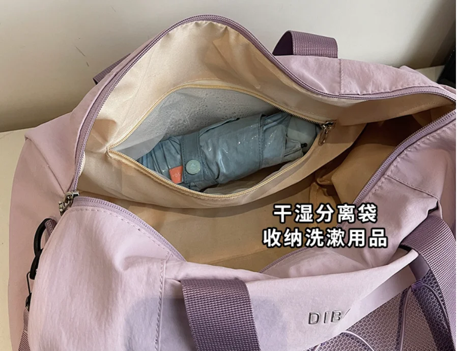 

Korean Style Travel Luggage Bag Large Capacity Waterproof Sports Fitness Handbag Carrying Dry and Wet Separated Gym bag Swimming