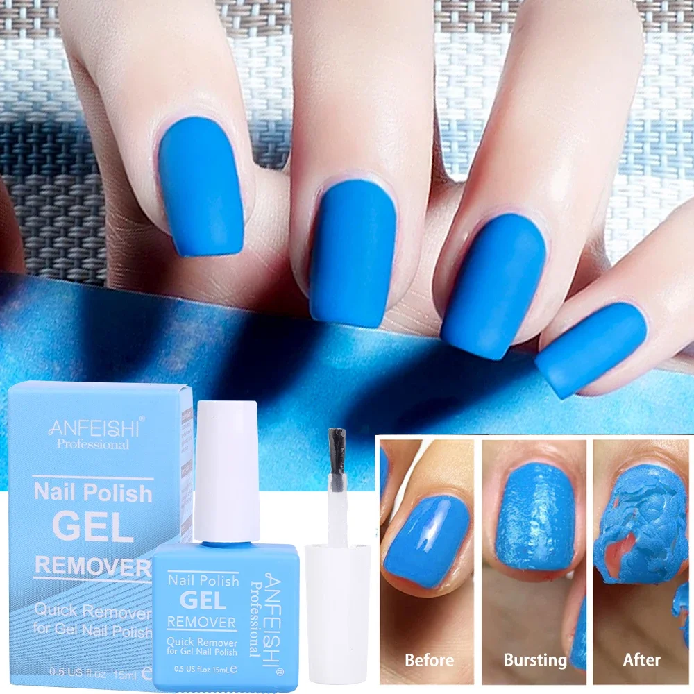 Removedor de esmalte de uñas de Gel profesional, herramientas de manicura, removedor rápido de esmalte de uñas de Gel UV, limpiador de eliminación de ráfaga, 15ml