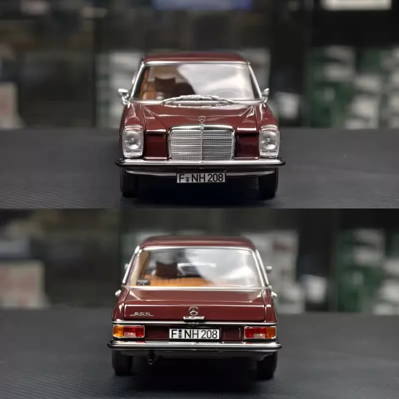 Norev 1/18 mercedes-benz 200 1968 modèle de voiture moulé sous pression modèles d'ornement de salle Simulation alliage Collection voitures garçon anniversaire jouet cadeau