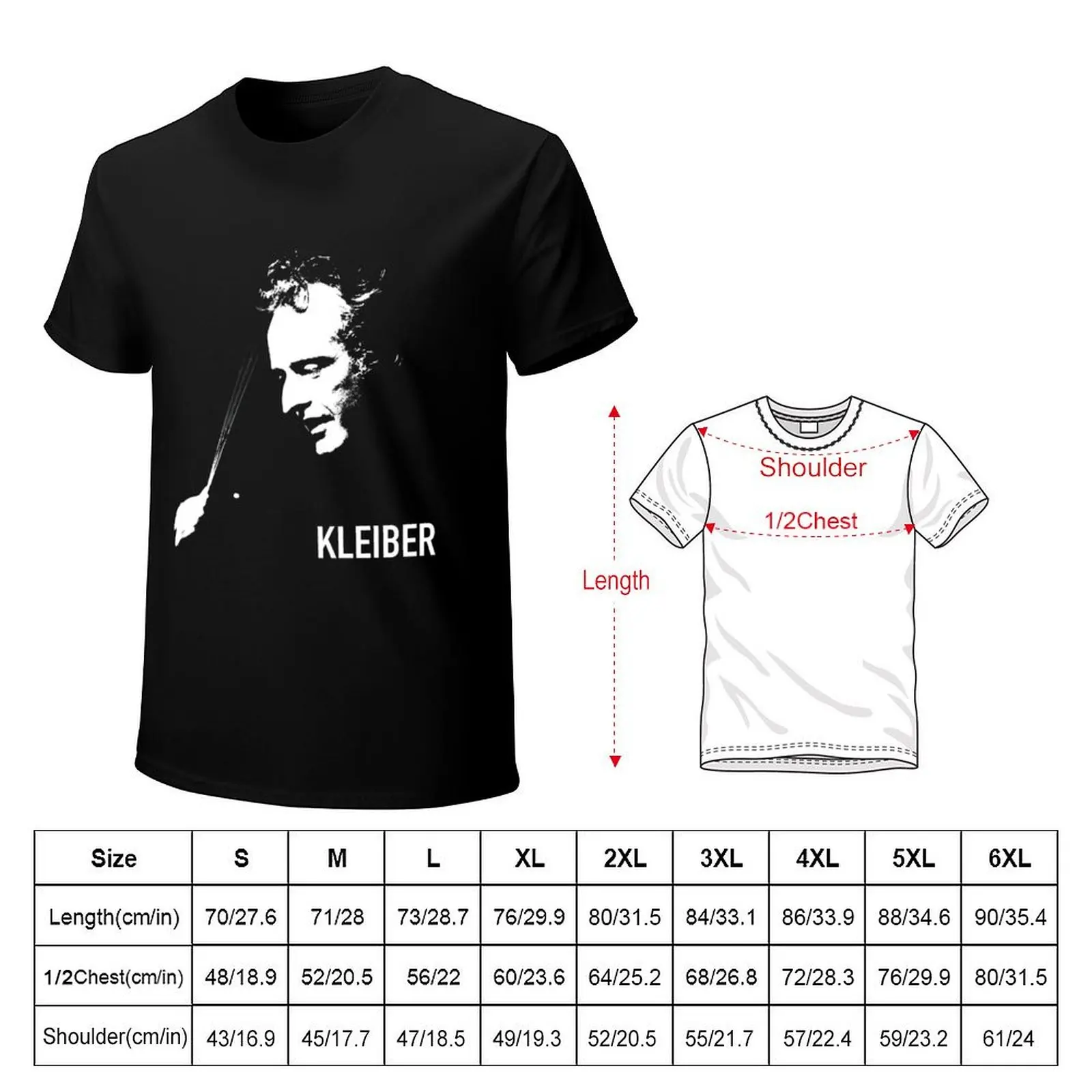 Conductor Kleiber Classic T-Shirt Cool Feeling Summer Tee Shirt