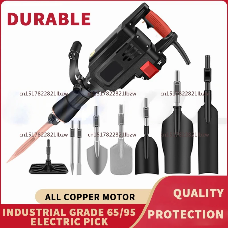 Tree Digging Machine Seedling Lifting Machine Breaker Jack Hammer Electric Pick Drill Breaker Road Concrete Demolitio