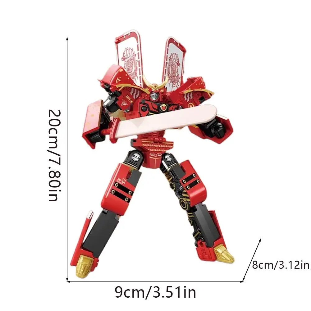 Juguete transformador, modelo de guerrero de helado, juguete educativo para niño, Robot guerrero para niños, helado, juego de simulación, Robot de helado