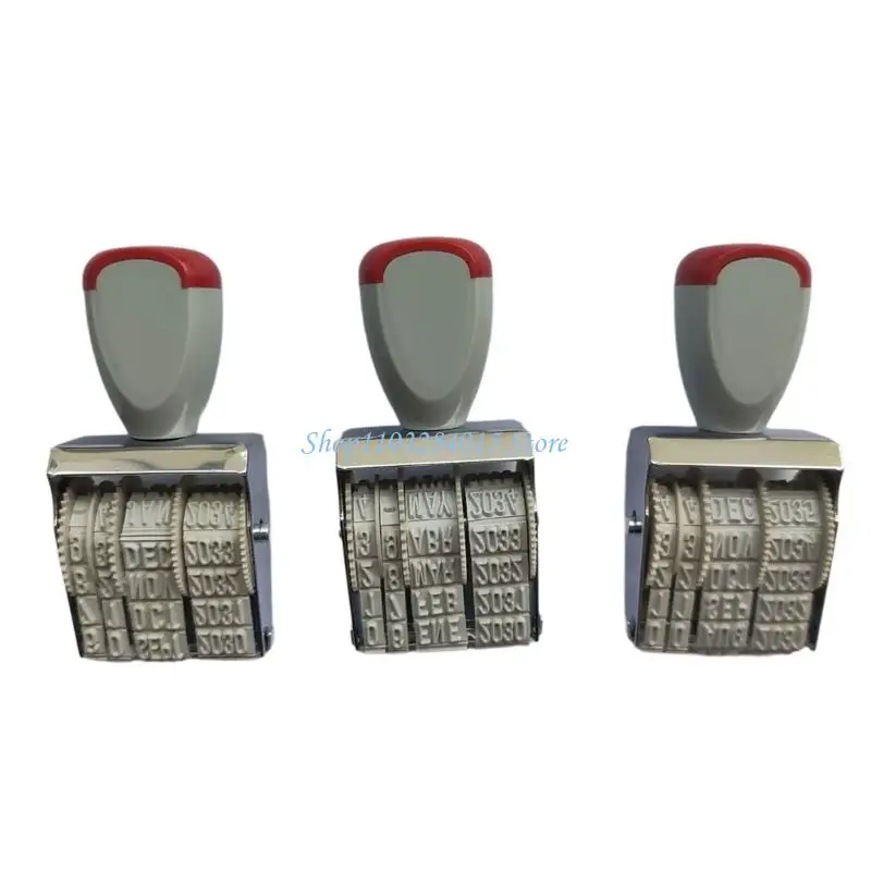 Timbro con numero multifunzionale Timbro con data inglese/spagnolo/francese Timbro da ufficio regolabile Timbro con inchiostrimento per ufficio