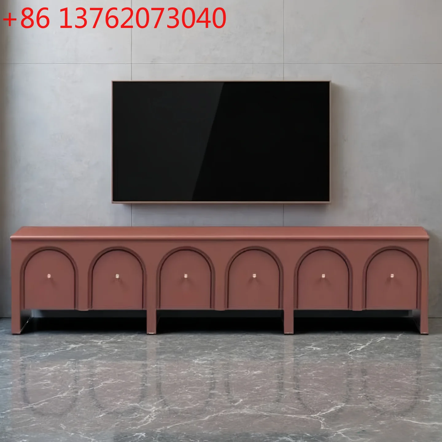 Nordic paint solid wood TV cabinet art modern simple locker