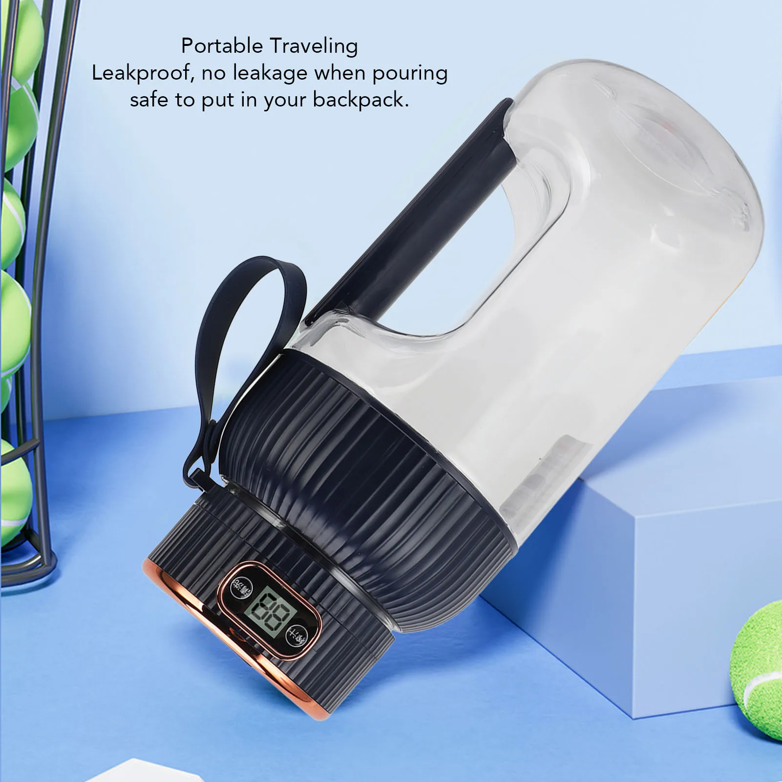 

150W Portable Juicer Cup 1200ml Multifunctional Mini Travel Blender for Gym Home Office Sports Outdoor Use