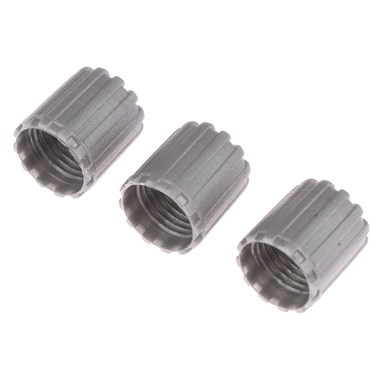 10Pcs Car Tire Valve Stem Caps Nylon Tyre Air Port Dust Covers W/ Gasket Gray Car Accessories for Auto Bike Air Valve Caps