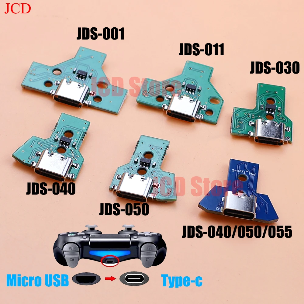 신규 출시 DIY 타입-C 충전 포트 플레이스테이션 4 PS4 JDS 001 011 030 040 050 055 오리지널 컨트롤러 충전 보드