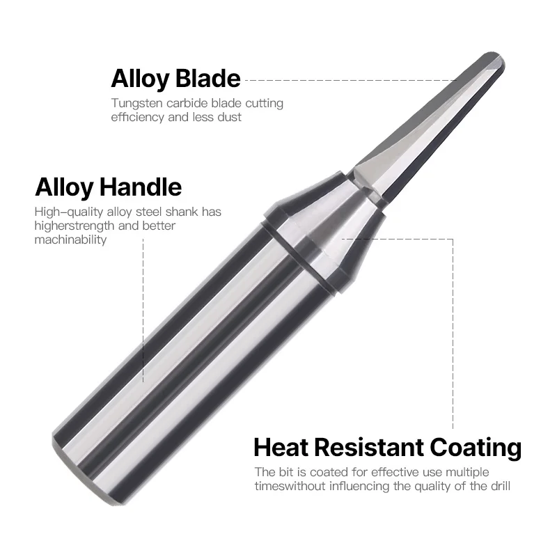 HUHAO TCT Arc Grooving Bending Wood Router Bit Carbide 1/4(6.35mm)1/2(12.7mm) Shank Engraving Milling Cutter Woodworking Tool