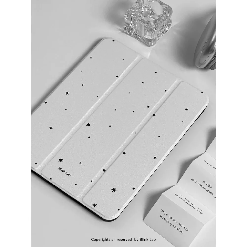 Original Schwarz-Weiß-Stern Einfache Hülle FÜR iPad Pro 10/11-Zoll 2020/6./7./8. Generation/Air 3./Air 4./9./Air 5. Generation 2022/Air