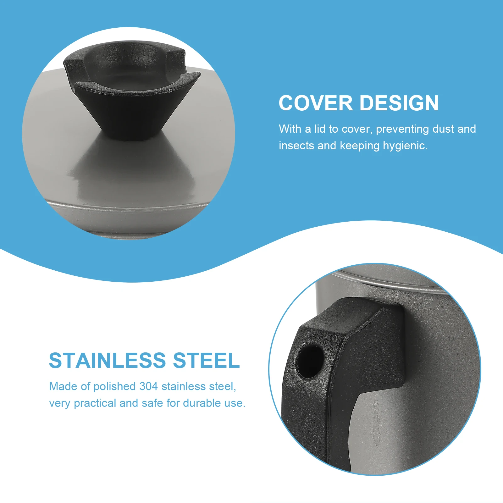 

Anti-spill Oil Pot Grease Can Strainer Filter Container Stainless Steel Storage
