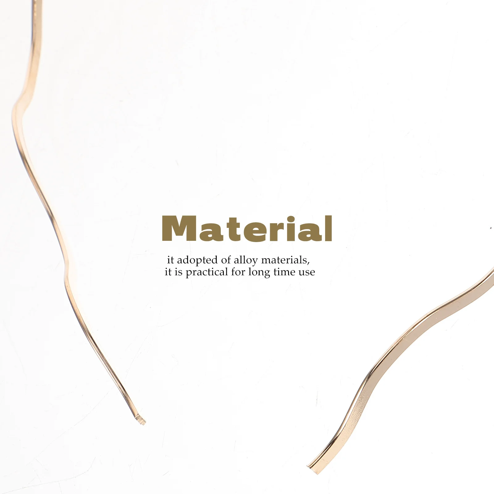 

3Pcs Wavy Hair Hoop Alloy Headwear for Girls Fashionable Stretchy Non-Deformation Hair Ornament for Outdoor Festival Dress Up