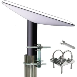 For Starlink Dish Universal Holder U-Bolt Clamp Bracket Roof Antenna Mast Pipe Flag Steel Pole base Mount Adapter Mounting kit