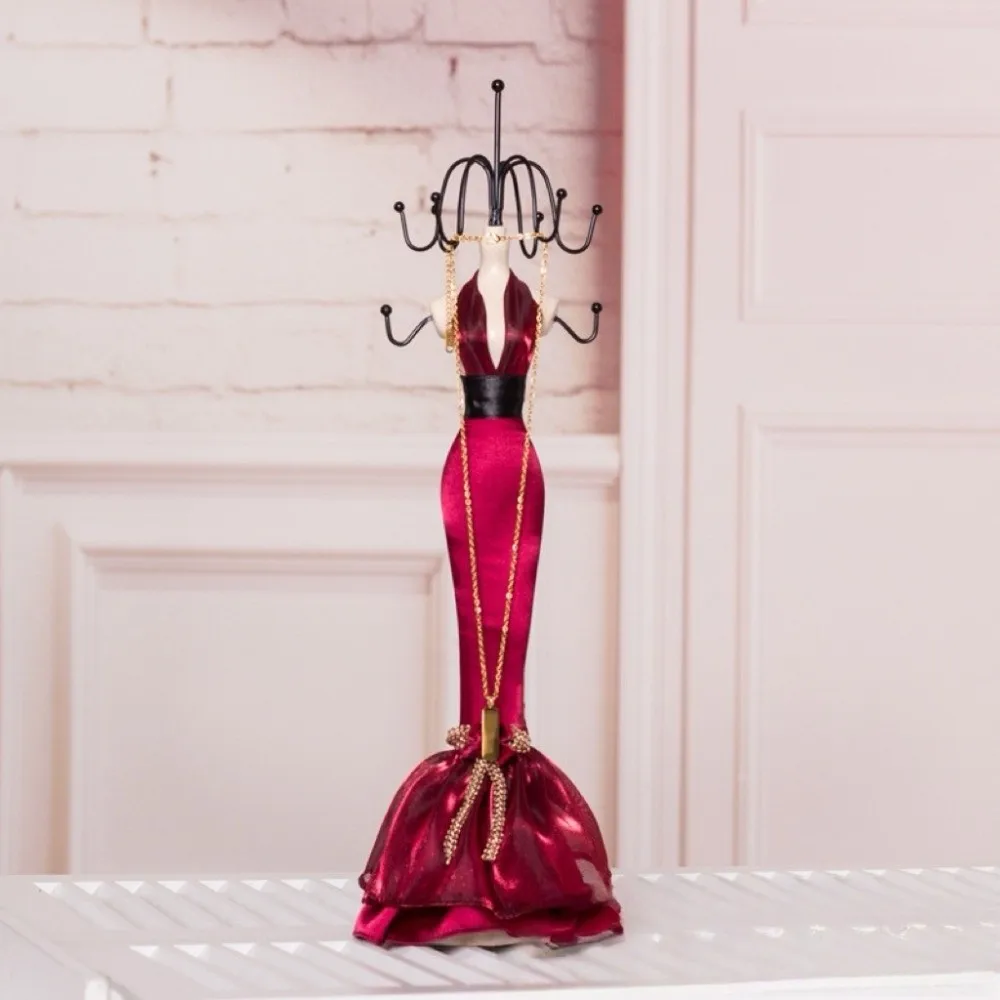 

Sofa Necklace Mannequin Display Stand Dress High-heeled Shoes Fishtail Skirt Jewelry Stand Holder Lace Elegant