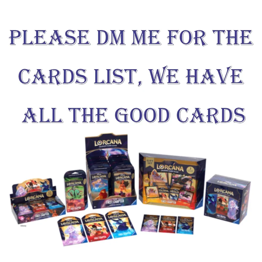 Whole Sets Lorcana Proxy Customize Cards Trading Foil Flash Regular Cards Game Collection Game Cards EN/FR/DE