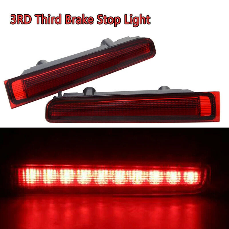 

One Pair Left & Right Red LED High Level Brake Lights Third Rear Tail Bumper Lamps For VW Transporter T5 T6 Barn Door 2003-2016