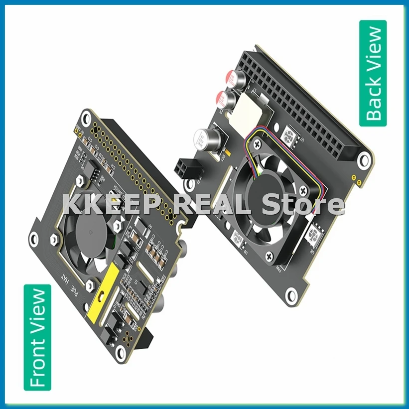 

PoE HAT для 5 устройств с охлаждающим вентилятором/компьютерным модулем 5, с автоматически меняющей цвет светодиодной подсветкой-ABHG