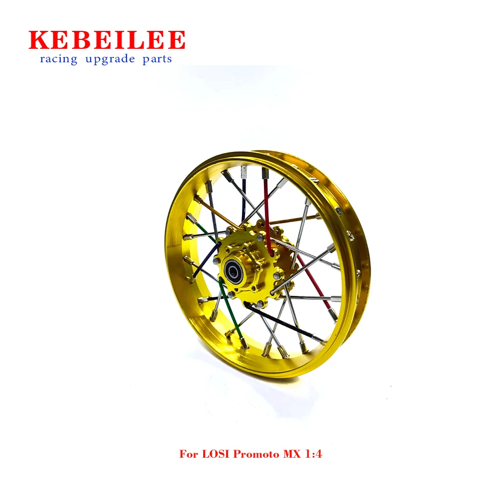 KEBEILEE CNC 알루미늄 프론트 휠, LOSI Promoto MX 오토바이 1:4