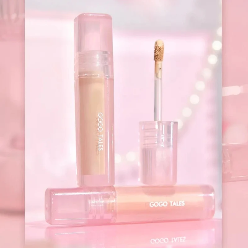 GOGO TALES Smooth Liquid Concealer Brighten Cover Dark Circles Spots Acne Marks Facial Freckles High Concealer Face Makeup
