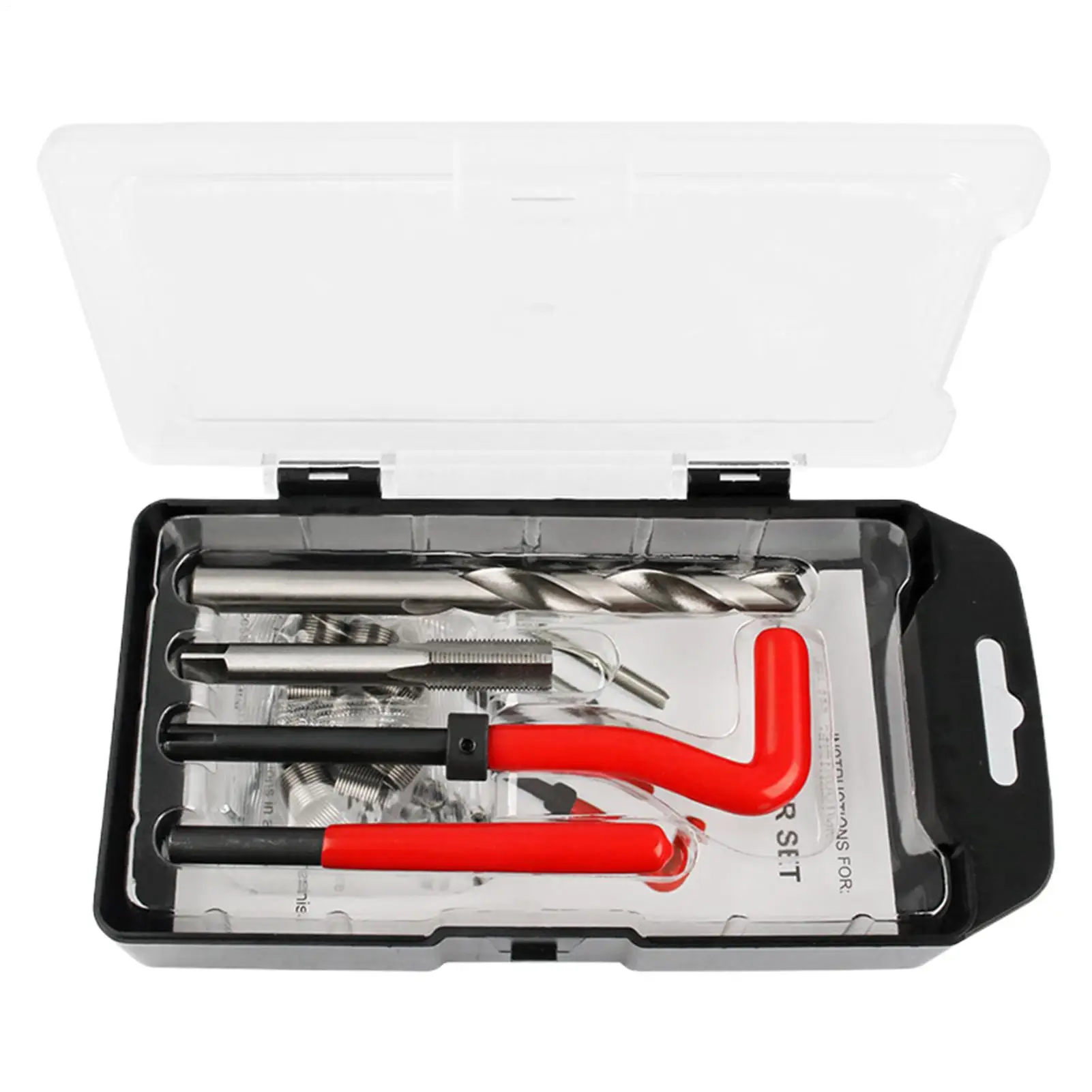 15 Pieces Break And Stripping Restorer Kit M14 X 1.5mm Thread Repair Kit Thread Maker Tool For Car Motorcycle Damaged Threads