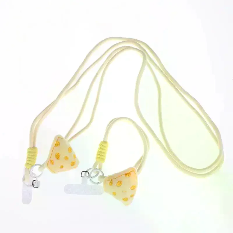 حزام الهاتف المحمول الرائع من الجبن القطيفة؛ سحر حبل مضفر أنيق مع حبل كاميرا CCD وقلادة #5