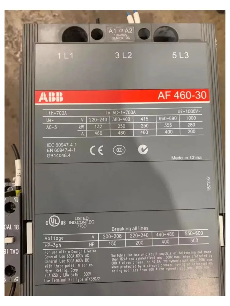 second-hand     Contactor    AF460-30    Test passed     Fast Shipping