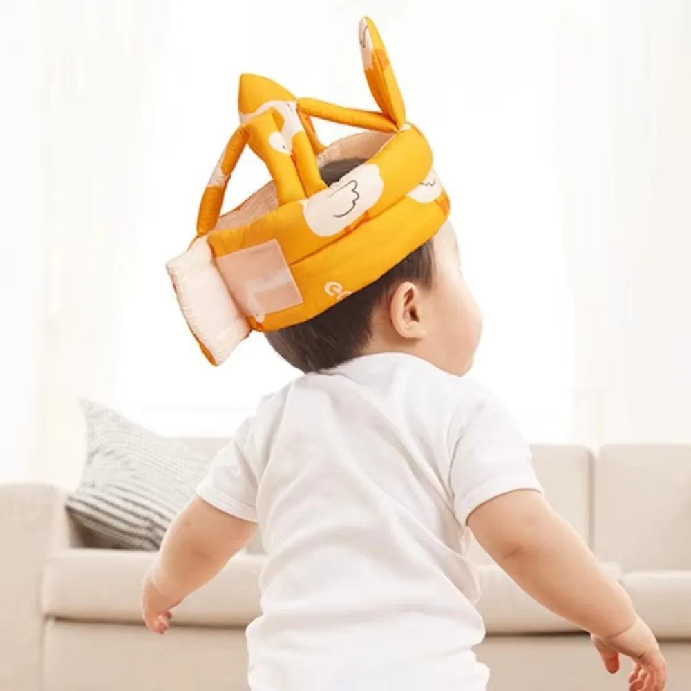 

Breathable Toddler Protective Headgear Adjustable Soft Anti-fall Helmet Infant Head Protection Safe Infant Anti-crash Caps