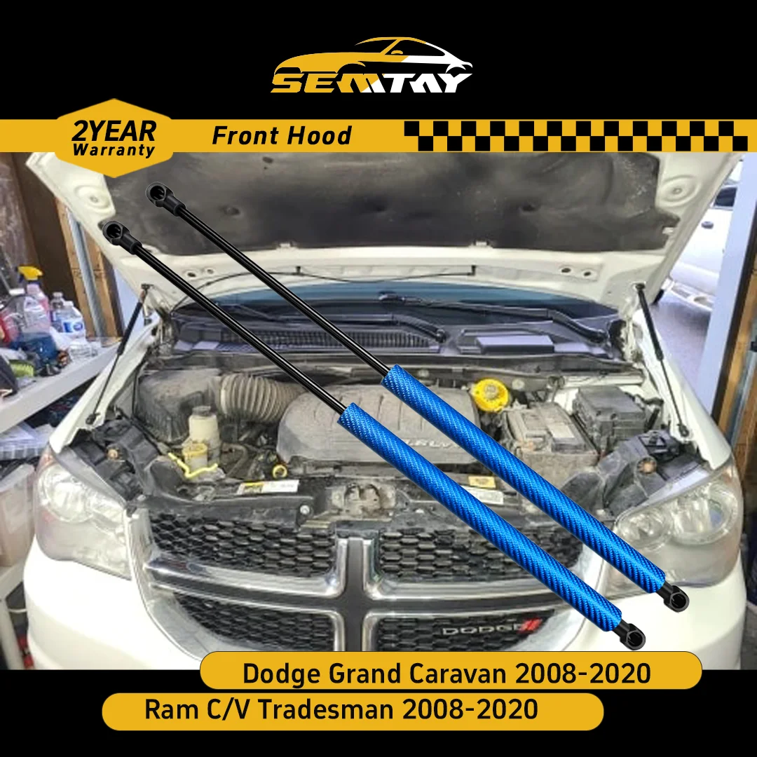 

SEMTAY Hood Struts for Ram C/V Tradesman/Dodge Grand Caravan 2008-2020 Bonnet Lift Assist Spring Shocks Vehicle Accessory